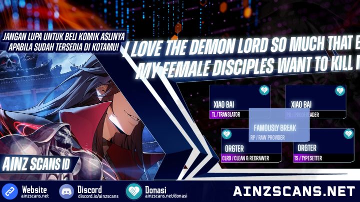 I Love The Demon Lord So Much That Even My Female Disciples Want To Kill Me Chapter 29 Halaman 1