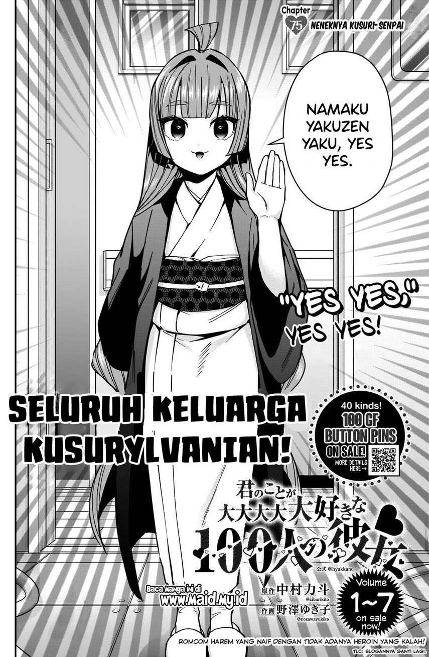 Kimi No Koto Ga Dai Dai Dai Dai Daisuki Na 100 Ri No Kanojo Chapter 75 Halaman 4